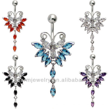 Elegant Butterfly Belly Button Ring Body Jewelry Piercing BER-002